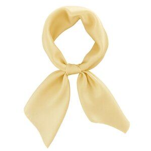 Cream  Satin Scarf 19x19, Western Cowboy Cowgirl Bandana, Boho Coastal Ranch Wea